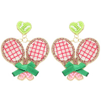 GAMEDAY TENNIS THEME POST EARRINGS